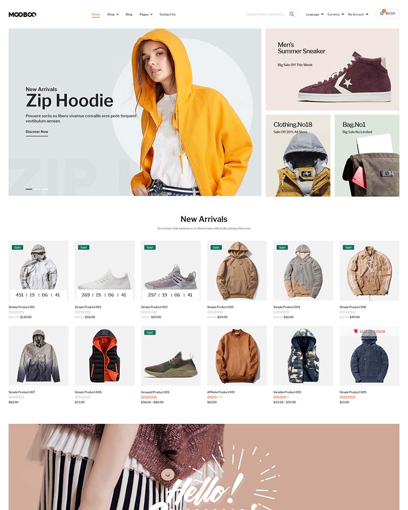 MooBoo - Website Template for Fashion Stores