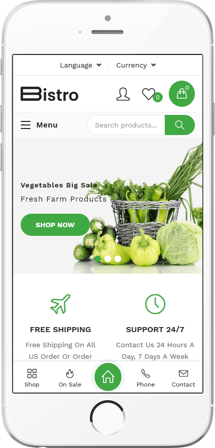 Bistro WooCommerce Theme - Responsive