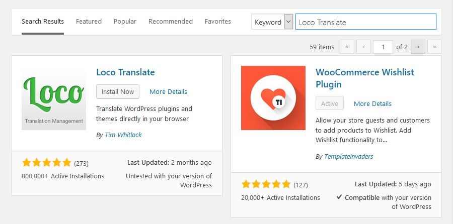 Translating WooVina Theme with the Loco Translate Plugin