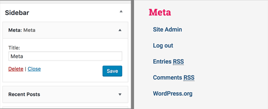 Add WordPress Logout Link in the Sidebar Widget