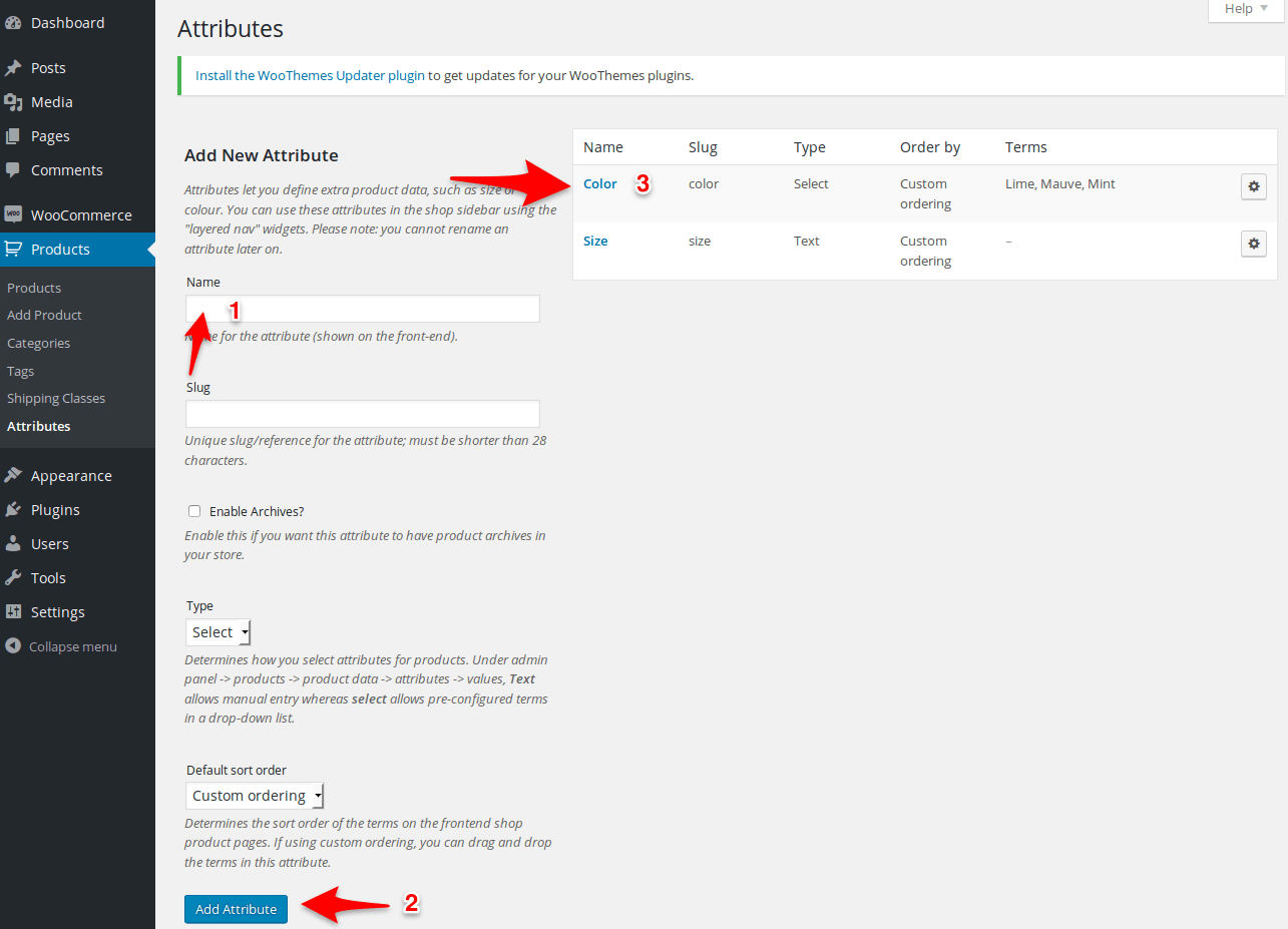 How to Create Product Attributes in WooCommerce