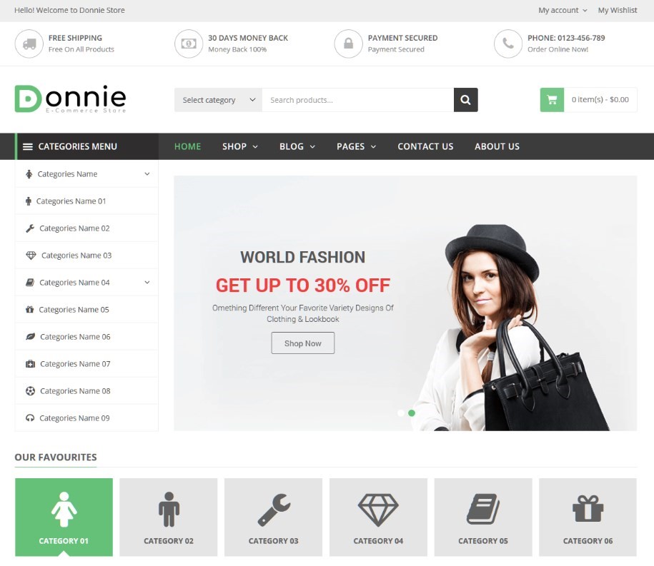 Donnie - Multipurpose WooCommerce Theme