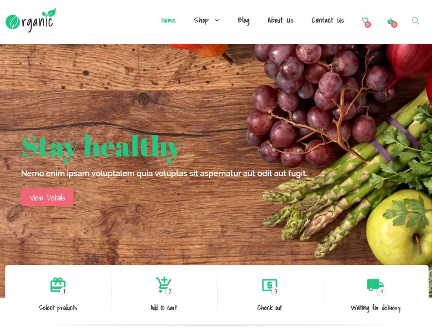 Organic - Food Elementor WooCommerce Theme