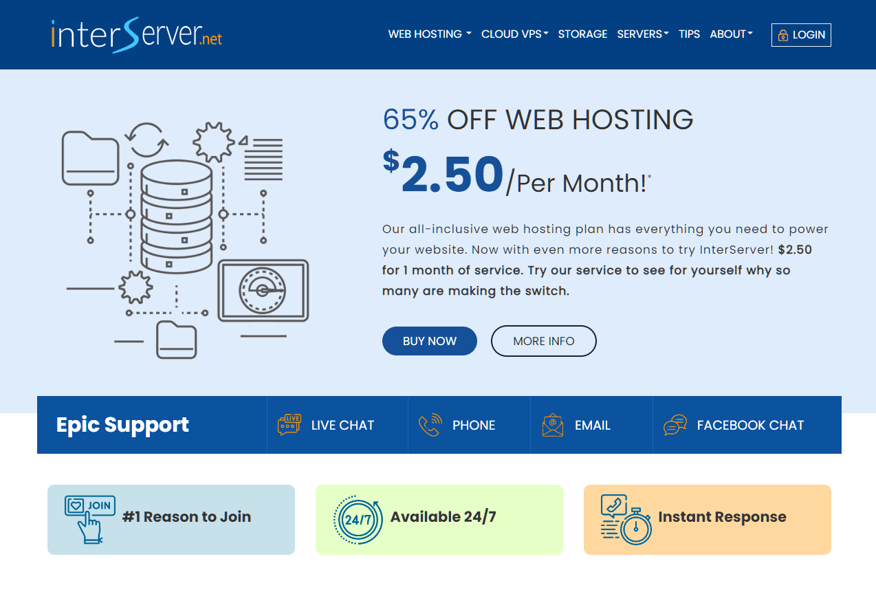 Interserver: Your One-Stop Solution for Fast, PHP and WordPress Hosting