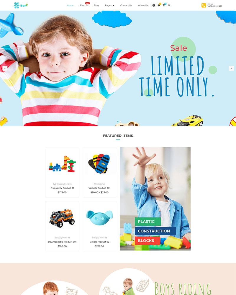 Bonbon - Baby Shop & Kids Store WooCommerce Theme