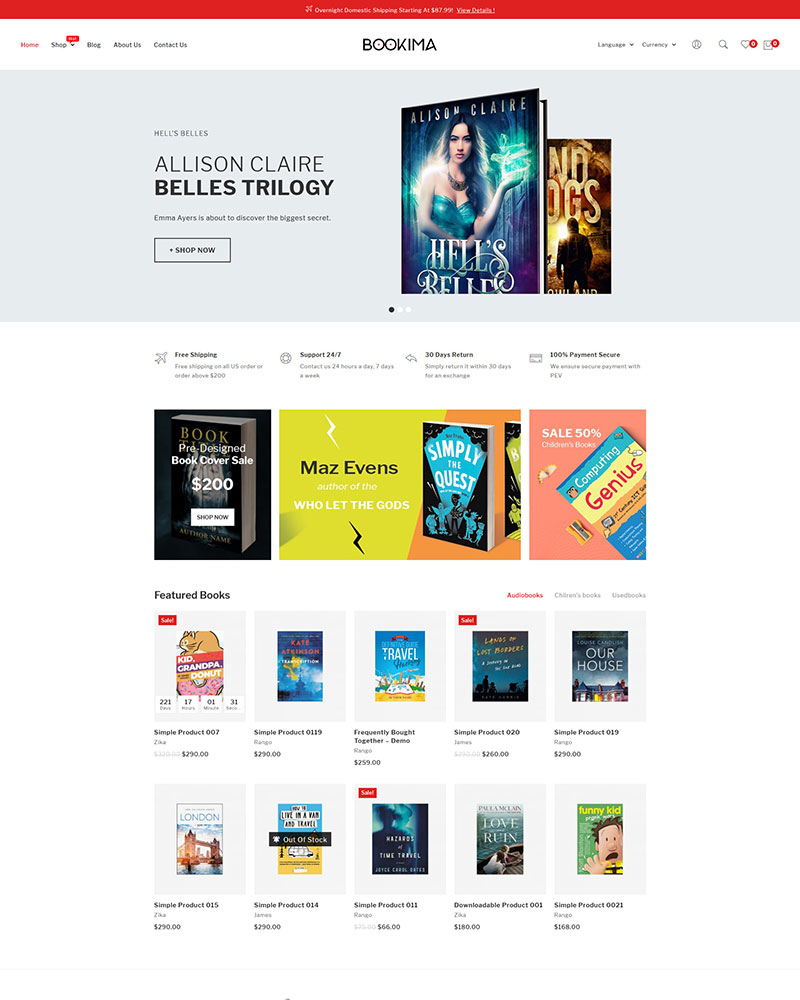 Bookima - WooCommerce WordPress Theme for Book Store