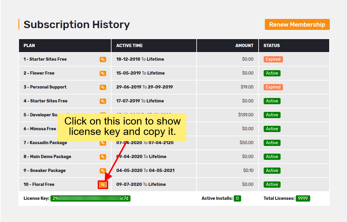 How to activate the license