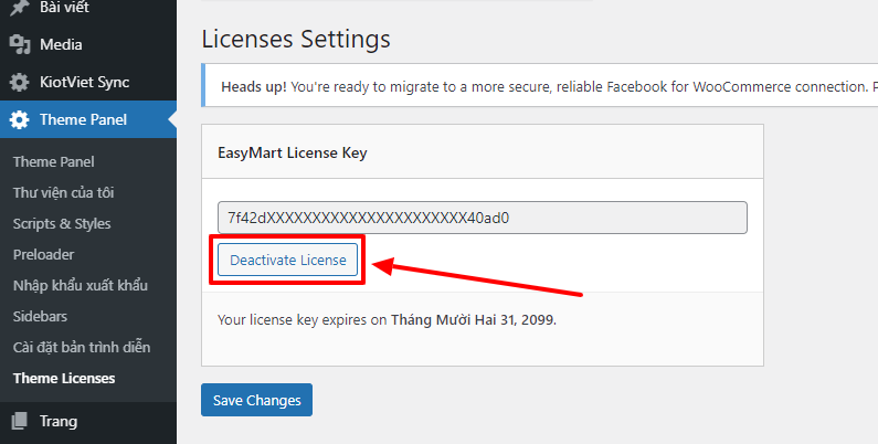 How to deactivate the license?