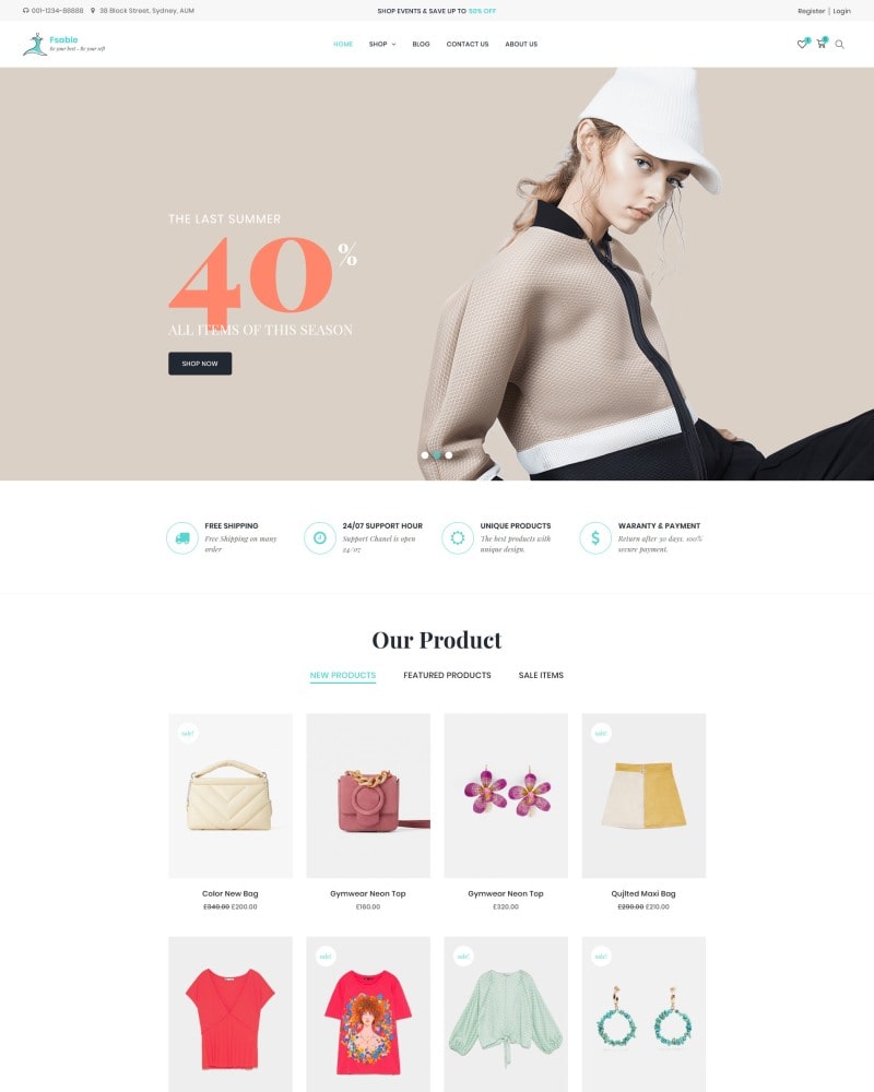 Clothing Store - Thème WordPress